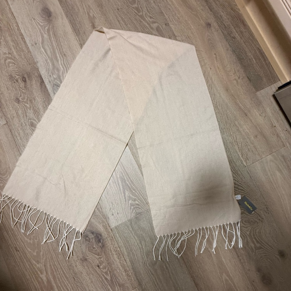 Style & Co. Cream Scarf